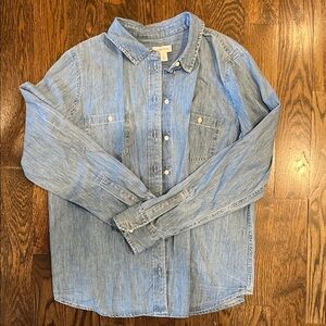 Nordstrom Women’s Blue Denim Shirt